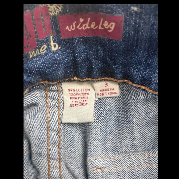 BONGO LET ME B WIDE LEG JEANS SZ 3 X 32 - Picture 6 of 7